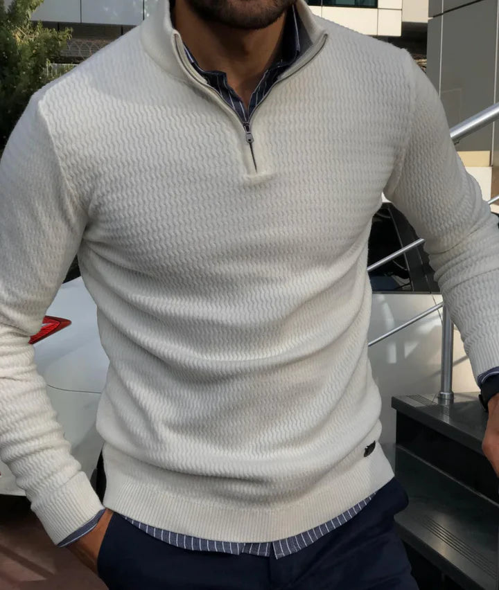 Elegante Zip Pullover